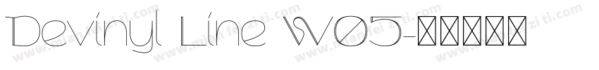 Devinyl Line W05字体转换